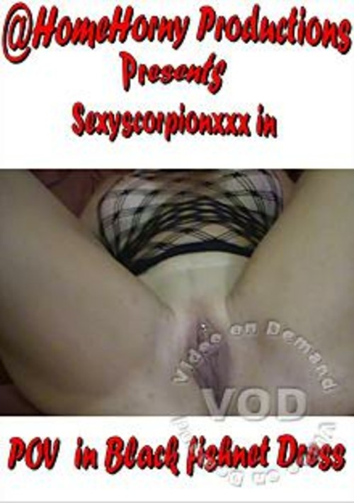 POV In Black Fishnet Dress