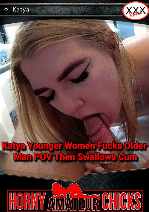 Katya Younger Women Fucks Older Man POV Then Swallows Cum