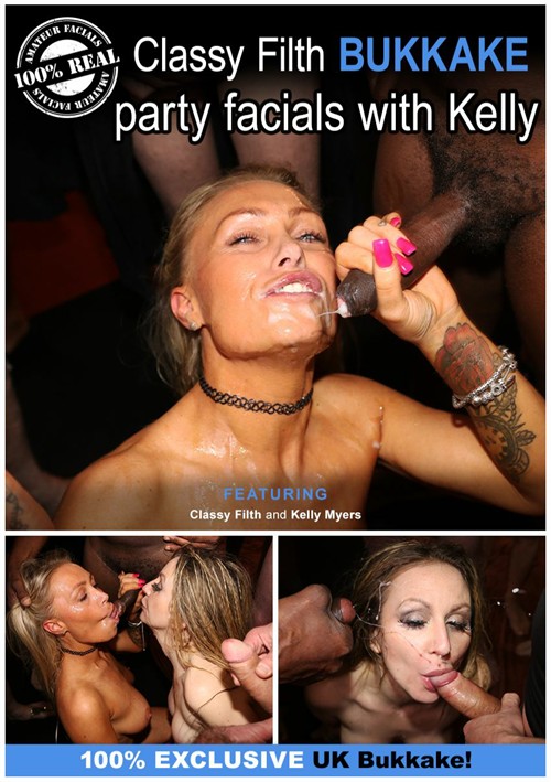 Classy Filth Bukkake Party Facials With Kelly
