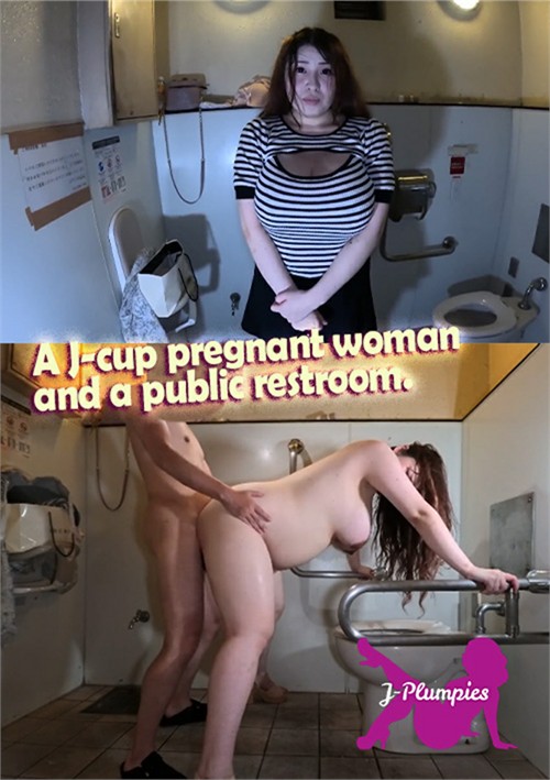 A J-cup pregnant woman and a public restroom