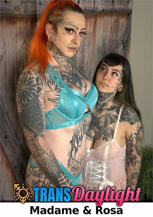 Inked Shemale Fucks Tattooed Girl Raw Intense Orgasm