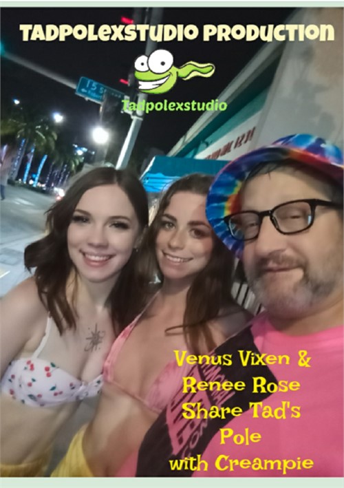 Venus Vixen and Renee Rose Share Tad’s Pole with Creampie